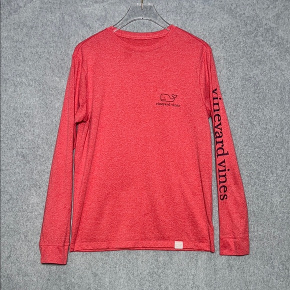 Vineyard Vines Tops - Vineyard Vines Red Long Sleeve Tee Classic Crew Size XS